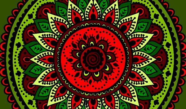 significado de mandala vermelha