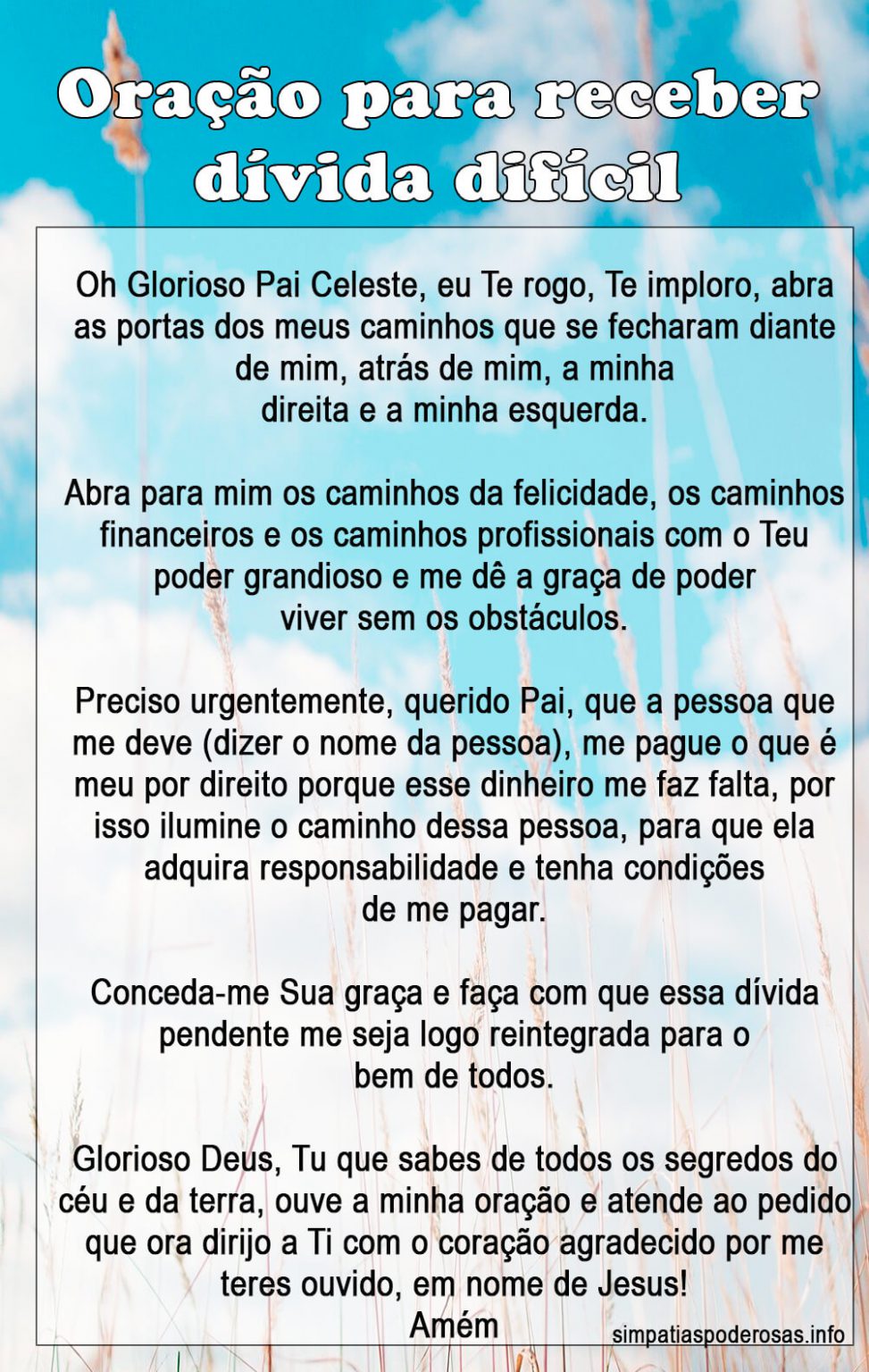 Oração Para Receber Dívida Urgente Antigas Atrasadas 3790